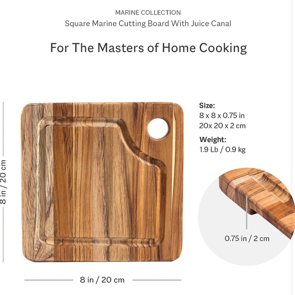 Teakhaus Cutting Board | The Marine Collection